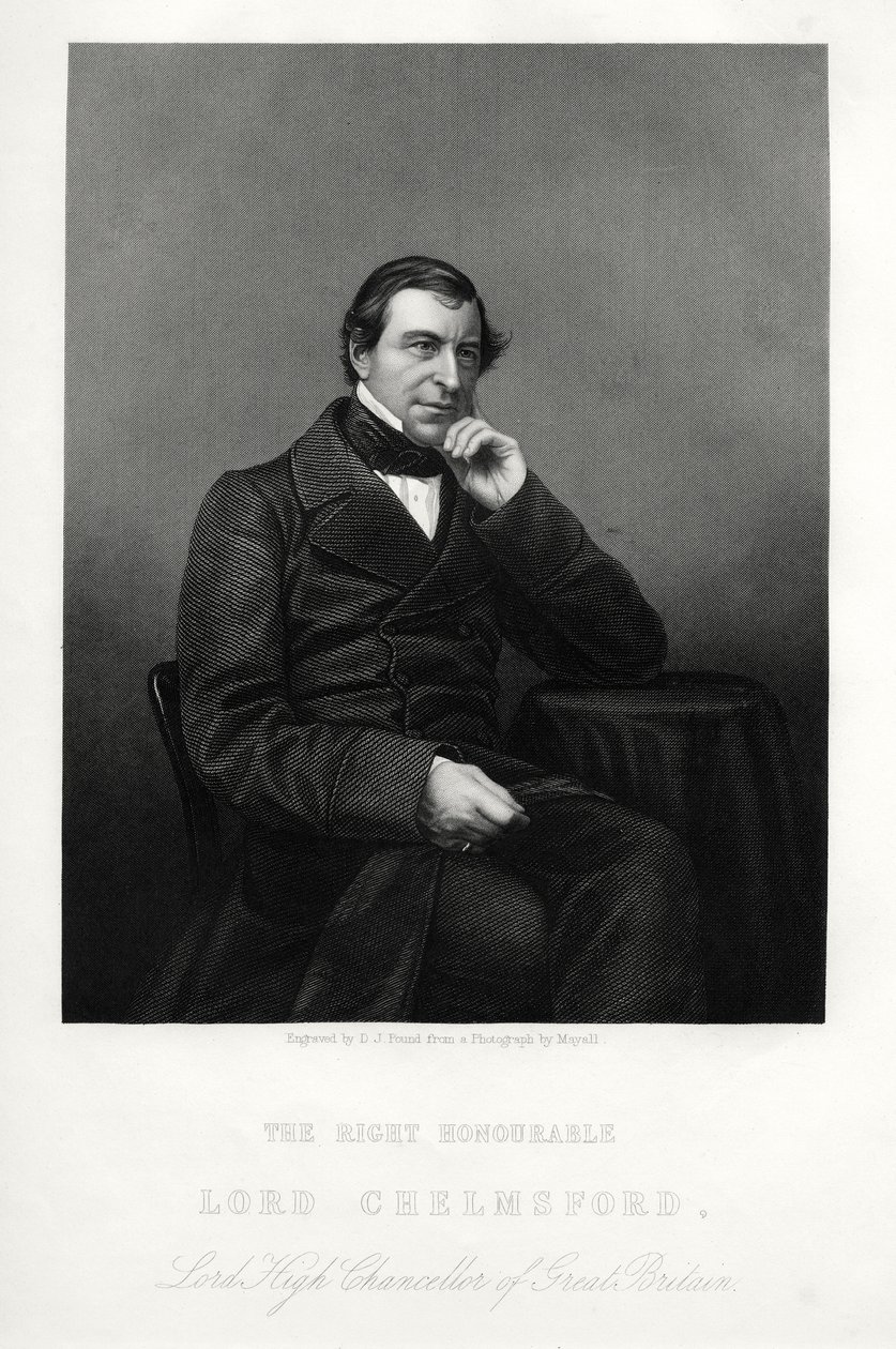 Frederic Thesiger, 1e Baron Chelmsford, Engels jurist en politicus, ca. 1880 door Daniel John Pound