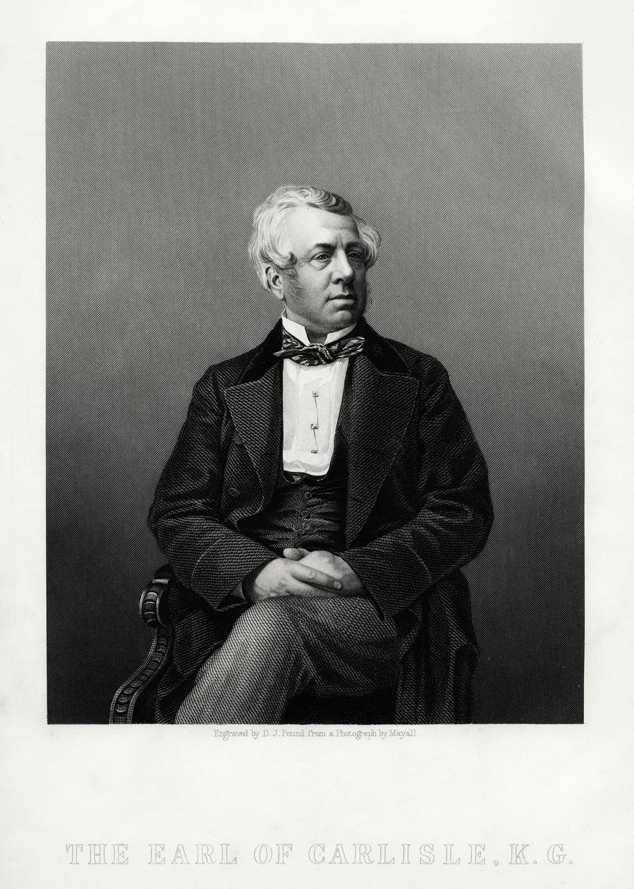 George William Frederick Howard, 7e graaf van Carlisle, Britse politicus en staatsman, c1880 door Daniel John Pound