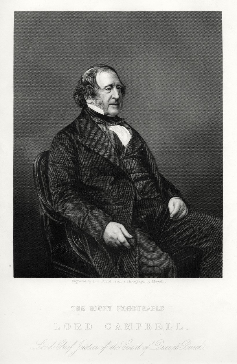 John Campbell, 1e Baron Campbell, Britse liberale politicus en advocaat door Daniel John Pound
