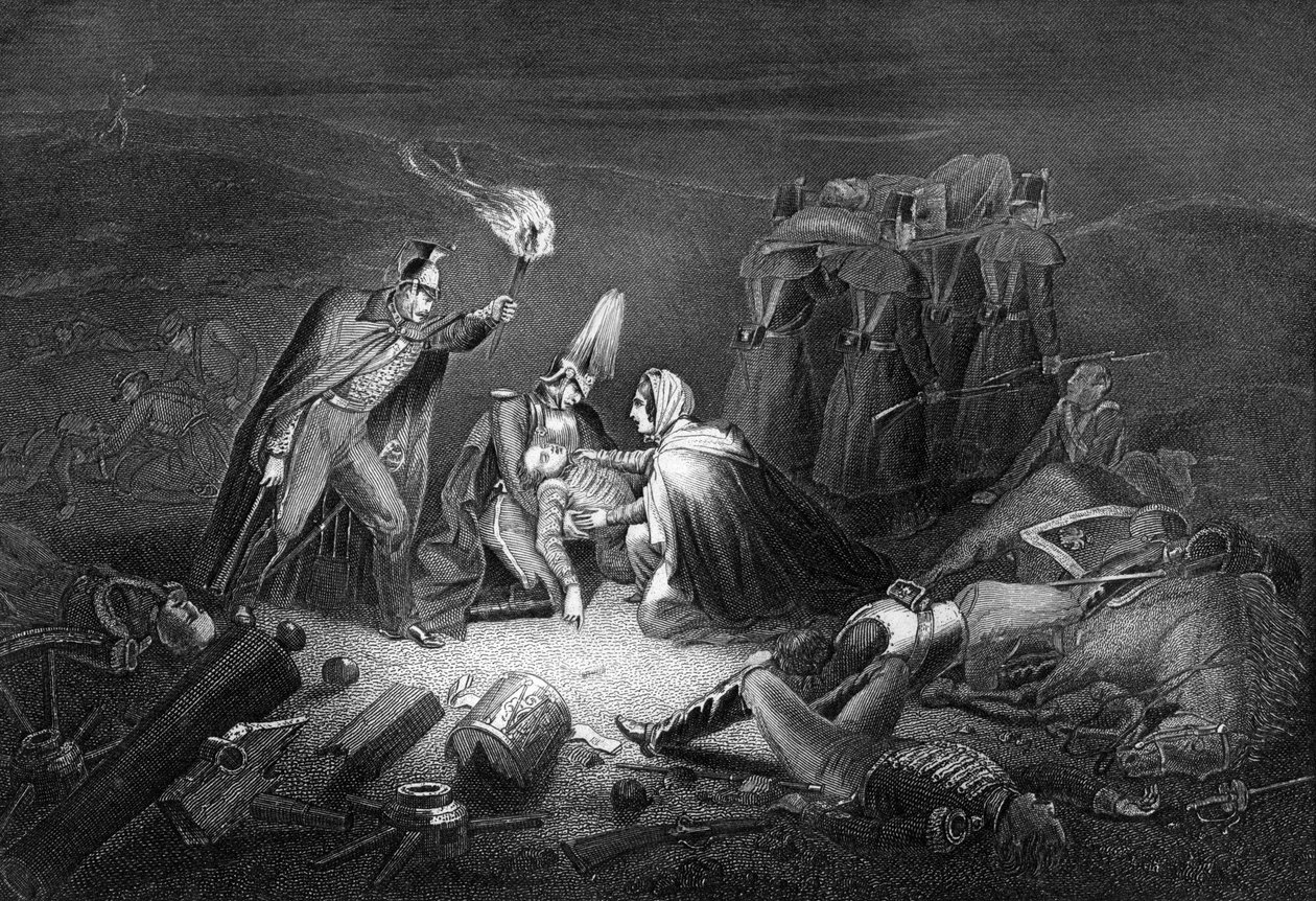 Het slagveld van de Alma, nacht na de slag, 1854 1857 door Daniel John Pound