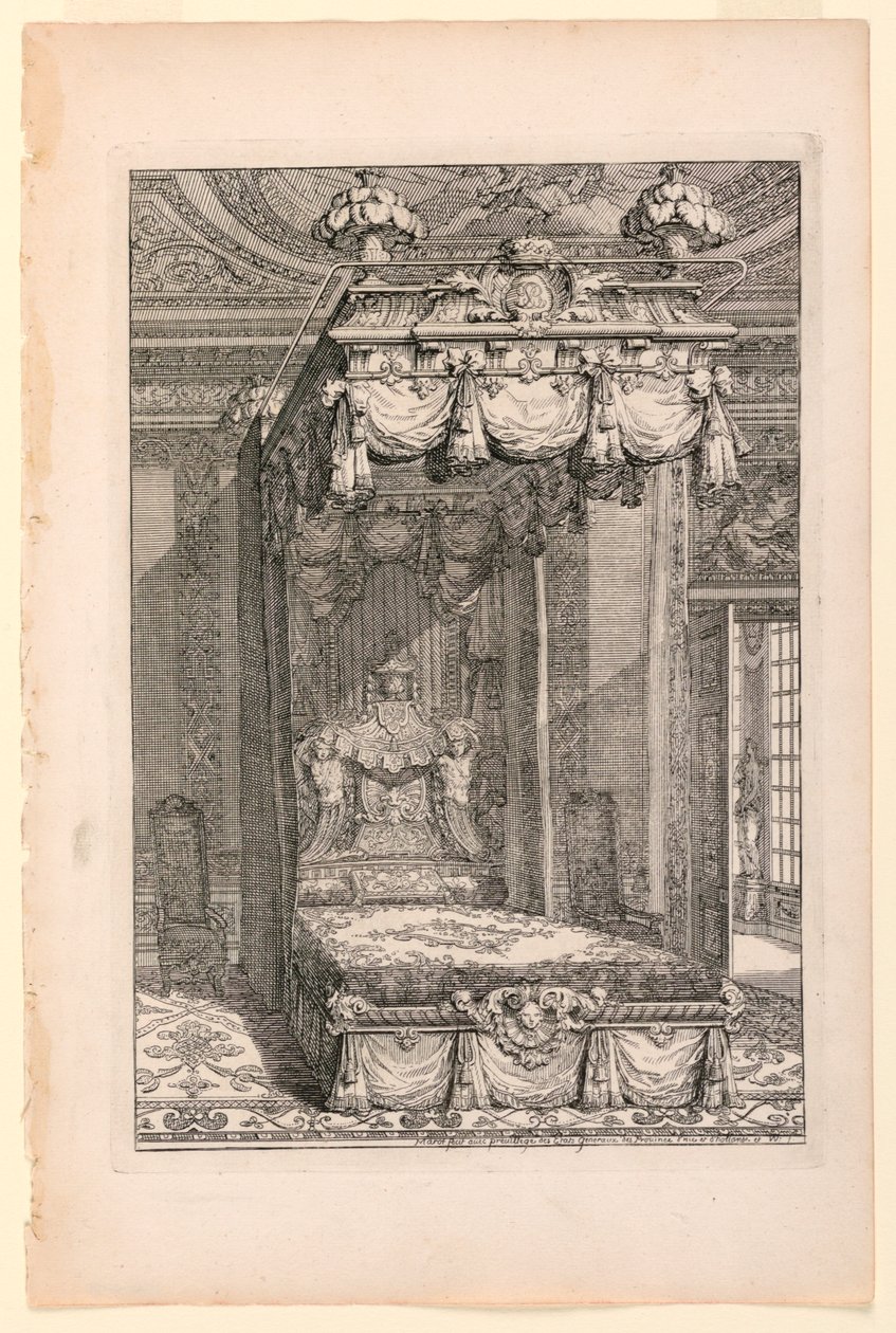 Ontwerp voor staatslaapkamer, in Second Livre d