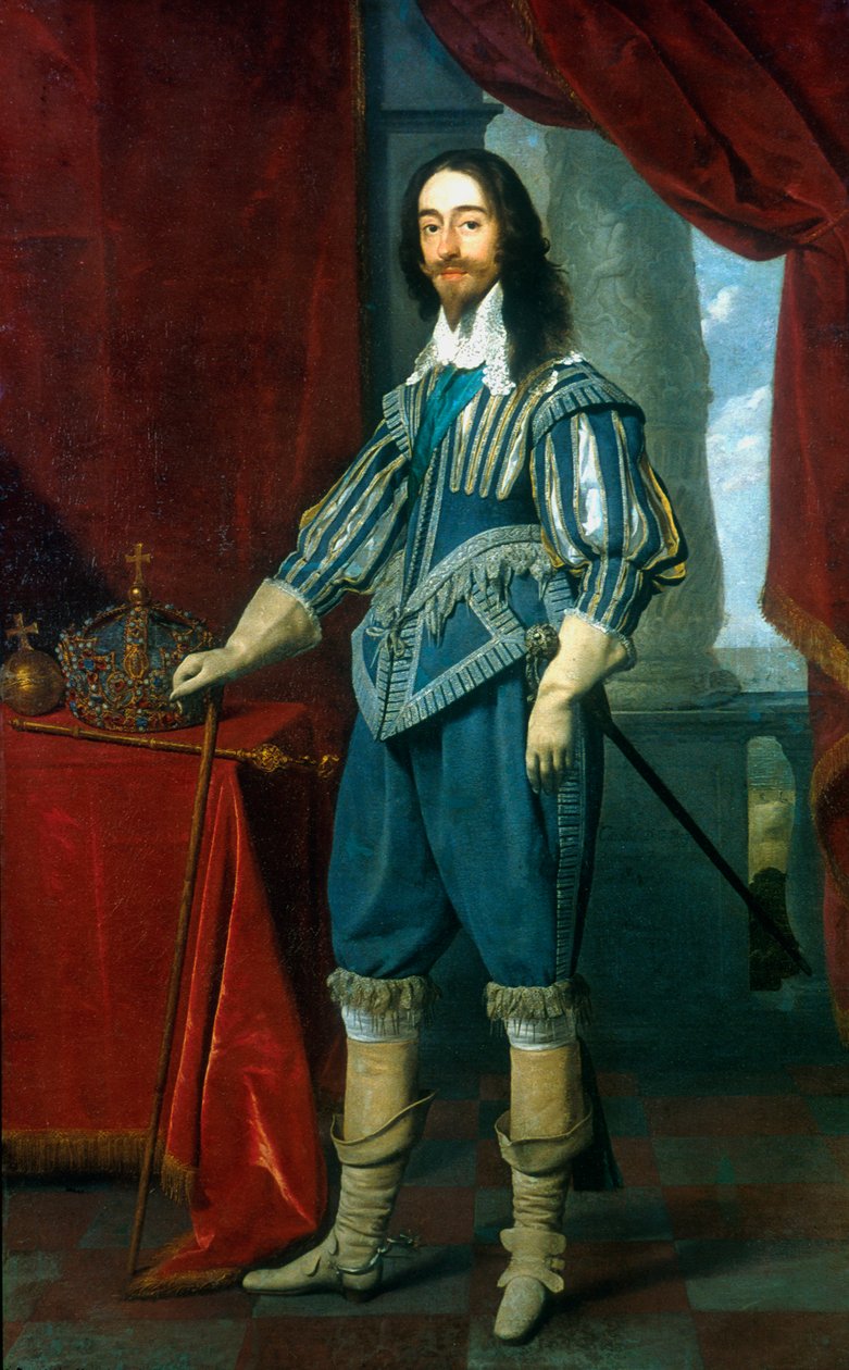 Karel I, koning van Groot-Brittannië en Ierland door Daniel Mytens
