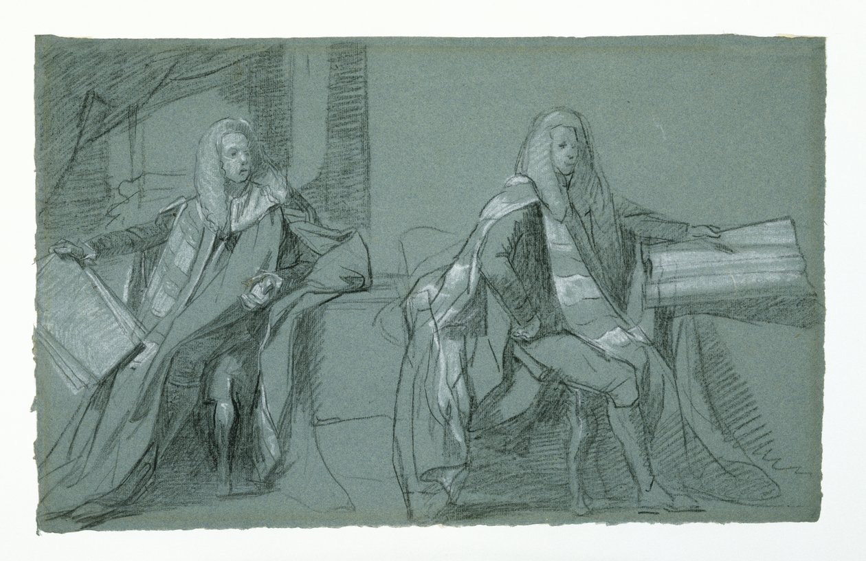 Studie voor William Murray, Eerste Graaf van Mansfield, 1782-1783 door Daniel Mytens