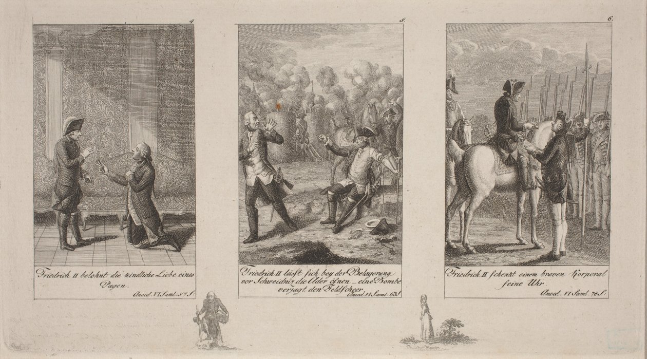 Anekdotes van Koning Frederik II door Daniel Nikolaus Chodowiecki