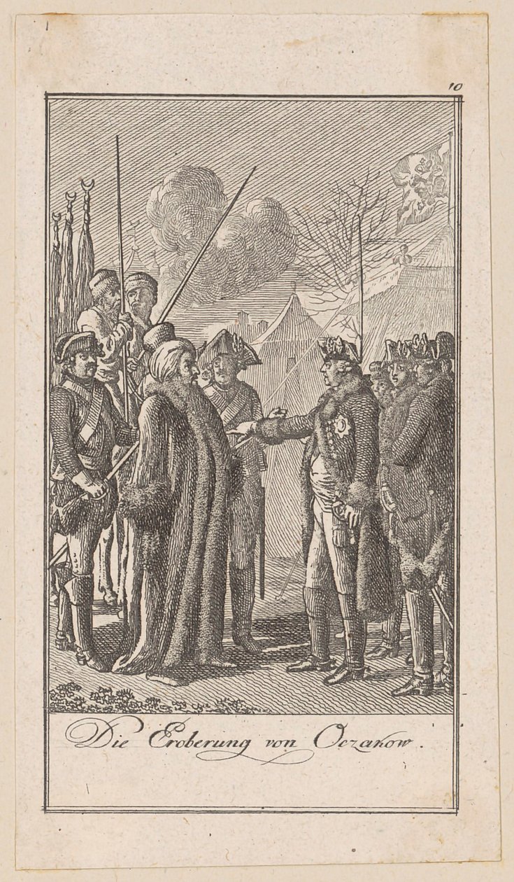 Blad 10 van „Afbeeldingen uit de moderne geschiedenis“ door Daniel Nikolaus Chodowiecki