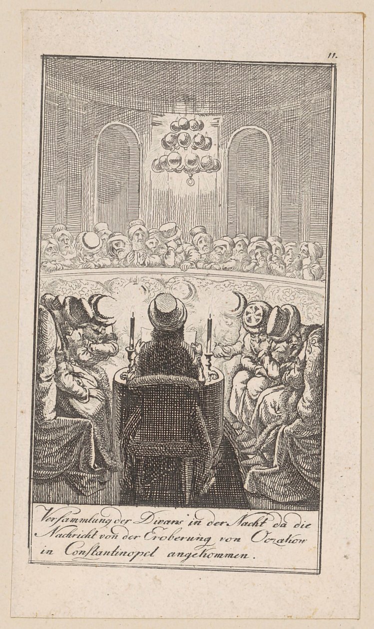 Blad 11 uit „Afbeeldingen uit de recente geschiedenis” door Daniel Nikolaus Chodowiecki