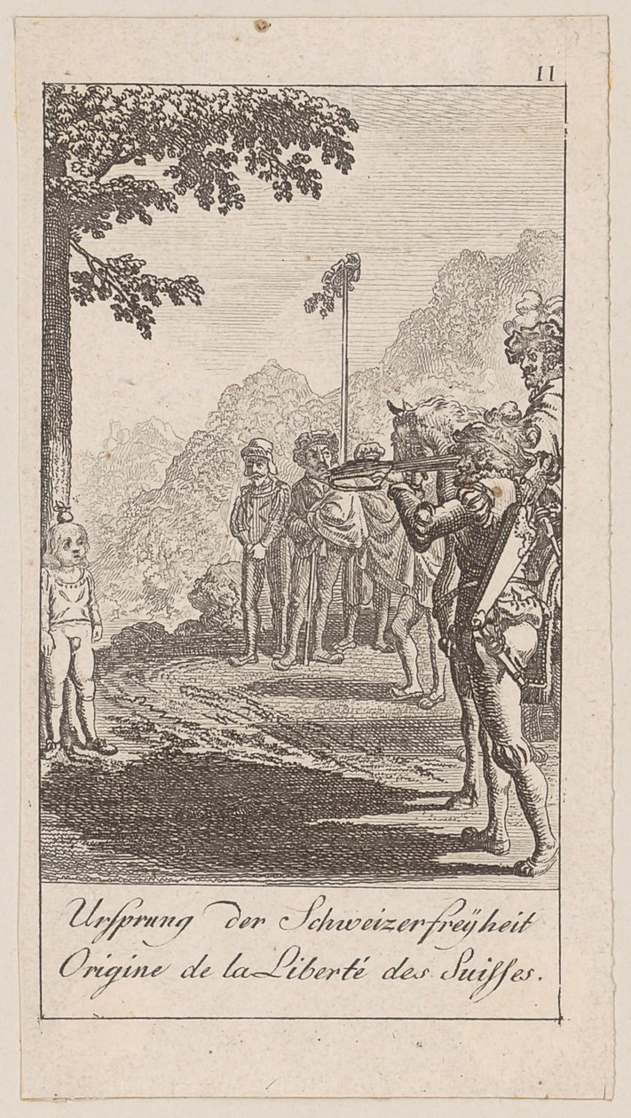 Blad 11 bij "Oude, middeleeuwse en moderne geschiedenis" door Daniel Nikolaus Chodowiecki