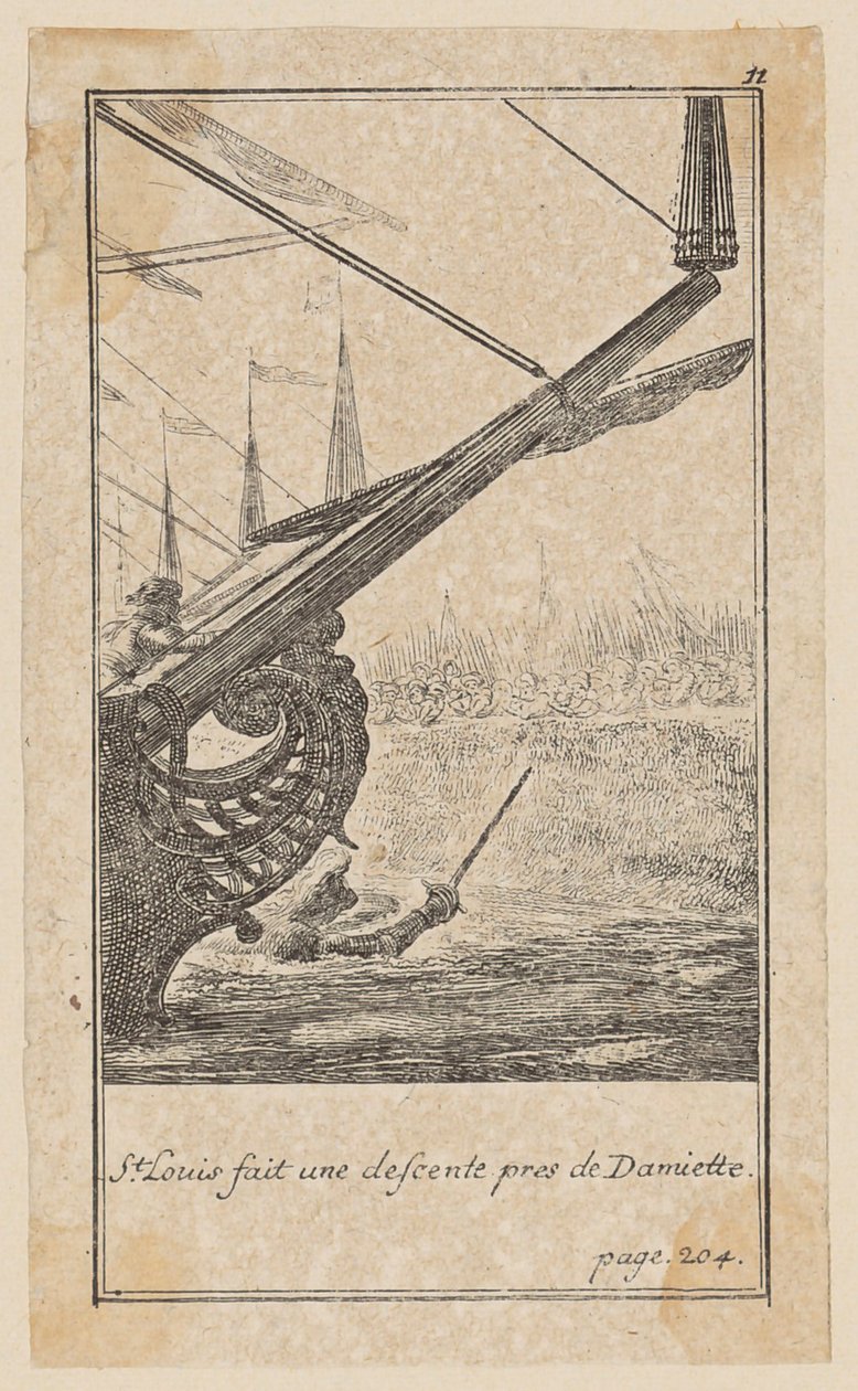 Blad 11 bij de „Historie de Croïsades” van Joh. Christoph Mayer door Daniel Nikolaus Chodowiecki