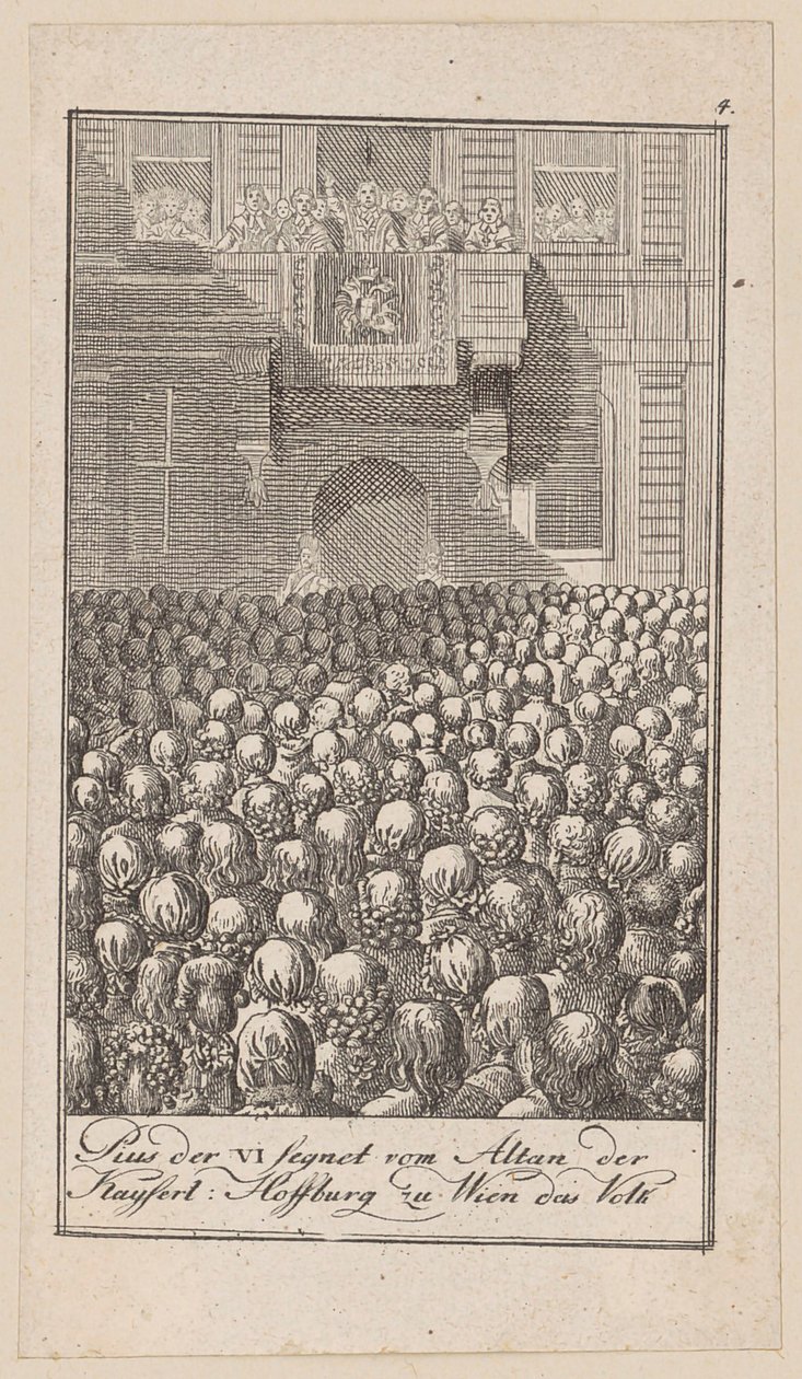 Blad 4 van „Afbeeldingen uit de moderne geschiedenis“ door Daniel Nikolaus Chodowiecki
