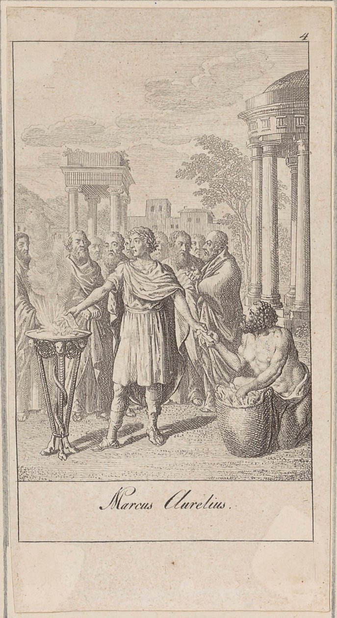 Blad 4 bij „Oude, middeleeuwse en moderne geschiedenis” door Daniel Nikolaus Chodowiecki