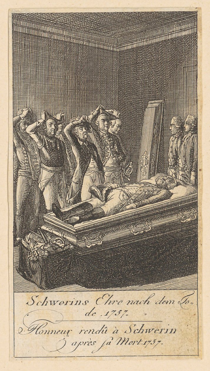 Blad 6 van „Brandenburgse oorlogstaferelen” door Daniel Nikolaus Chodowiecki