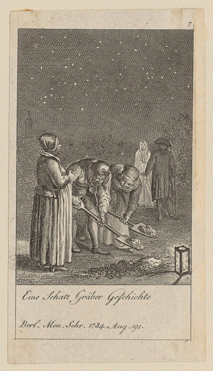 Blad 7 uit de reeks „Modezotheden“ door Daniel Nikolaus Chodowiecki