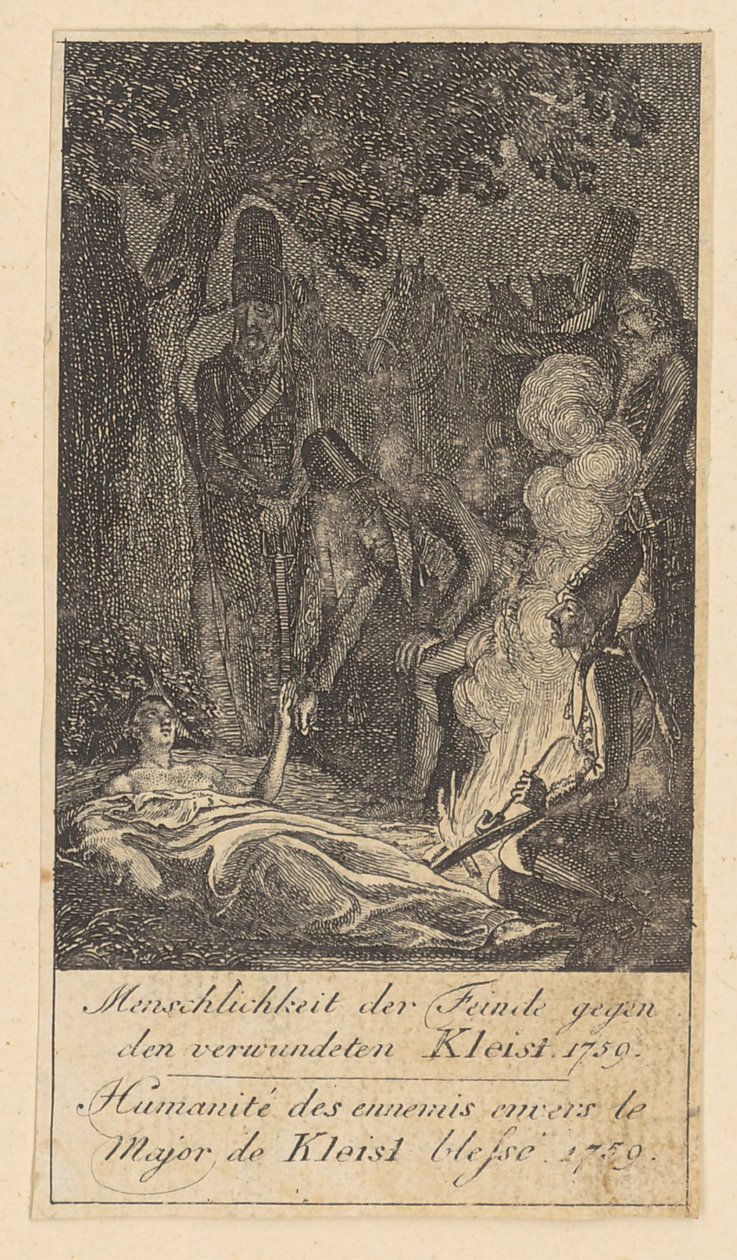 Blad 8 van de "Brandenburgse oorlogstaferelen" door Daniel Nikolaus Chodowiecki