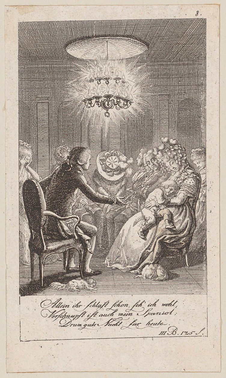 Blad 8 bij Blumaurs "Aeneis" door Daniel Nikolaus Chodowiecki