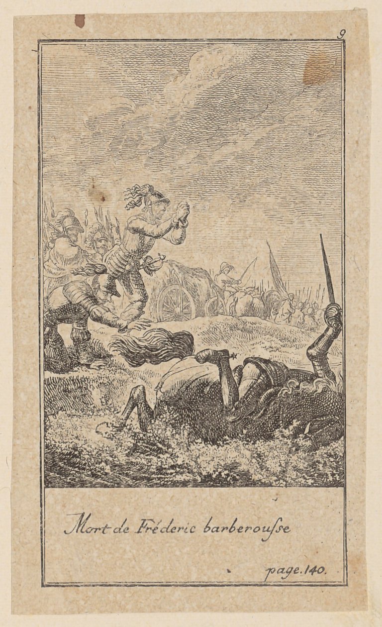 Plaat 9 bij de "Geschiedenis van de Kruistochten" van Joh. Christoph Mayer door Daniel Nikolaus Chodowiecki