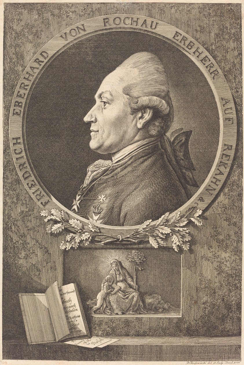 F.E. von Rochow door Daniel Nikolaus Chodowiecki