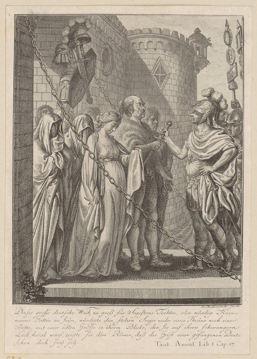 Hermann door Daniel Nikolaus Chodowiecki