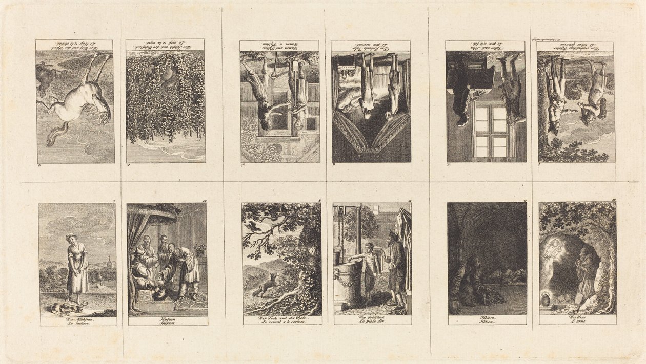 Illustraties bij fabels en verhalen van Gellert, Gleim, Hagedorn, Lichtwer en Pfeffel door Daniel Nikolaus Chodowiecki