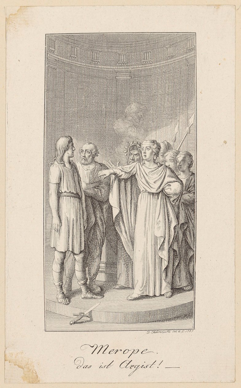 Merope door Daniel Nikolaus Chodowiecki