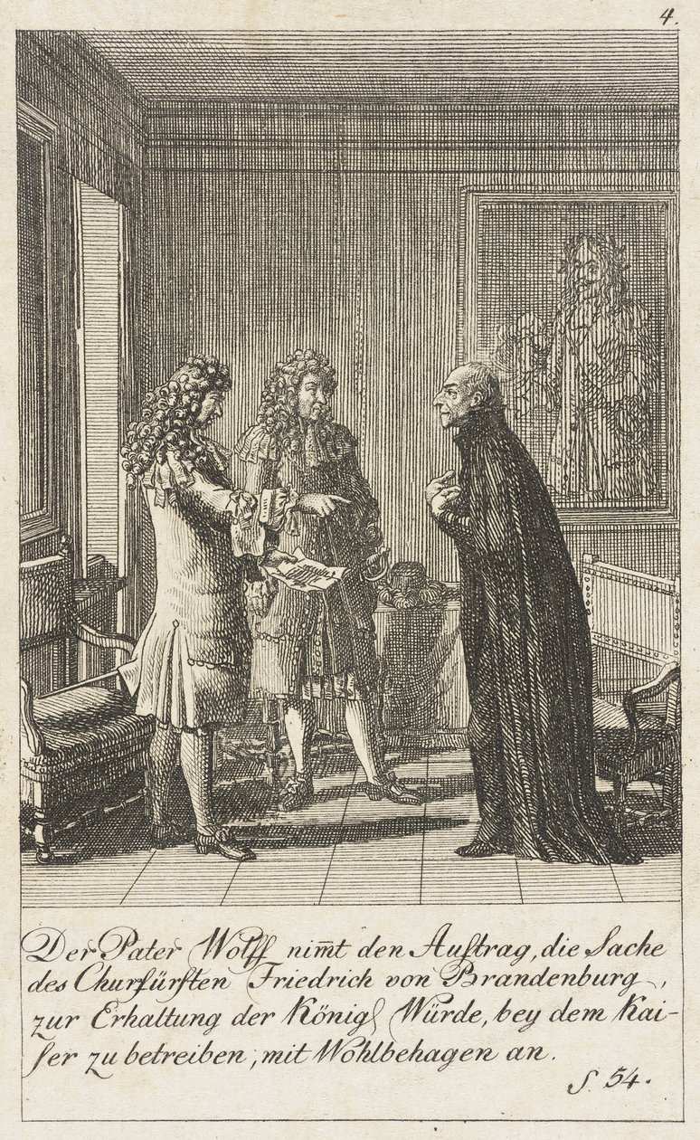 Plaat 4 voor „Geschiedenis van Brandenburg voor 1793” door Daniel Nikolaus Chodowiecki