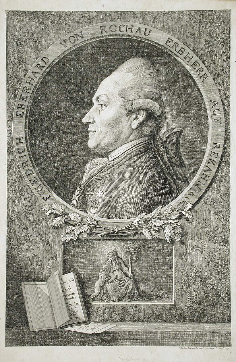Portret van Friedrich Eberhard von Rochau door Daniel Nikolaus Chodowiecki