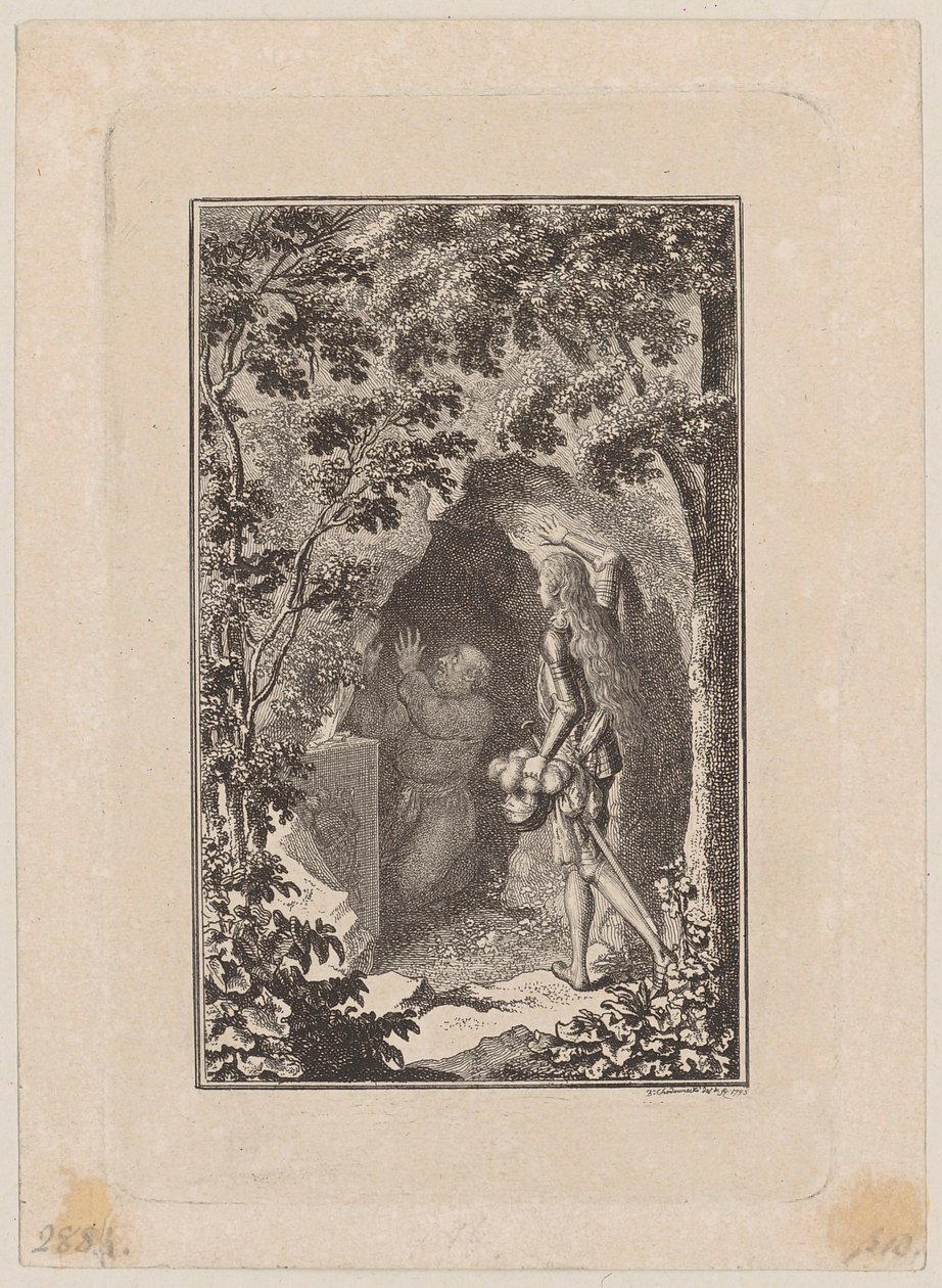 Kopergravure bij Mühlenpfordts „Scenen“ door Daniel Nikolaus Chodowiecki