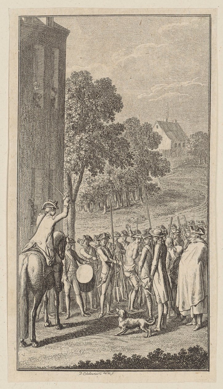 Kopergravure bij Salzmanns „Carl von Carlsberg“, derde deel door Daniel Nikolaus Chodowiecki