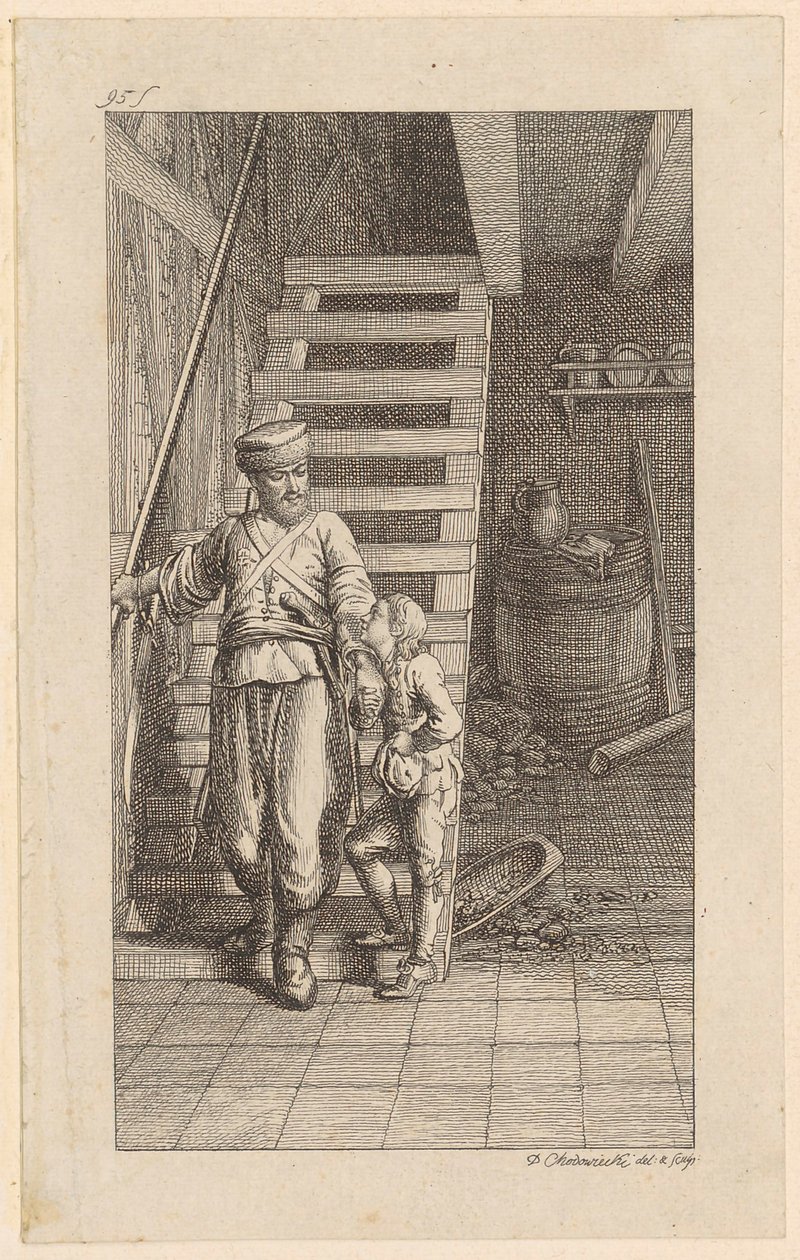 Titelgravure voor Schummels „Wilhelm von Blumenthal“, eerste deel door Daniel Nikolaus Chodowiecki