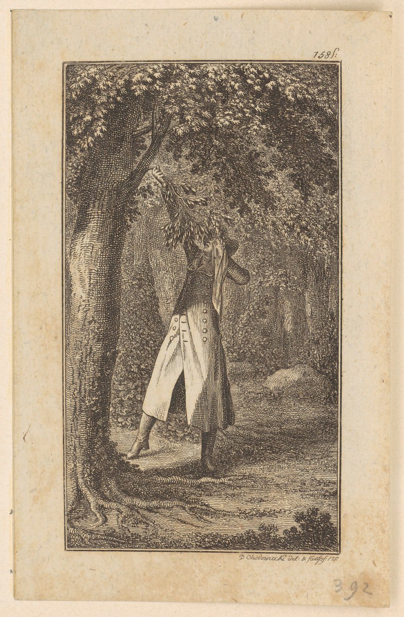 Kopergravure bij Schummels „Wilhelm von Blumenthal”, tweede deel door Daniel Nikolaus Chodowiecki