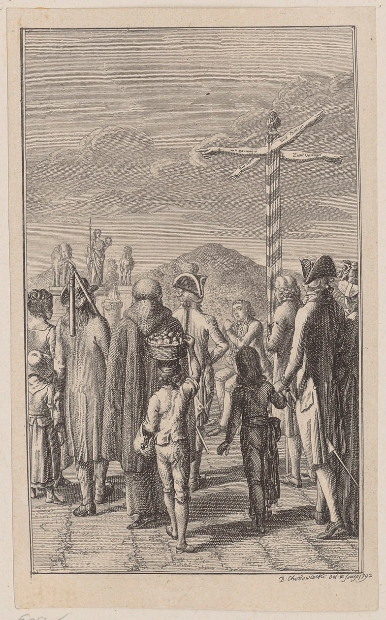 Kopergravure bij Wiesingers „Gedichten“ door Daniel Nikolaus Chodowiecki