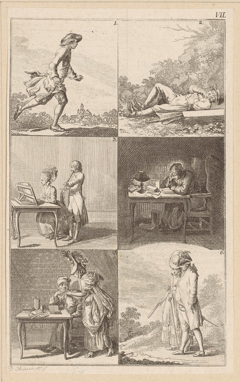Zonder titel [VII] door Daniel Nikolaus Chodowiecki