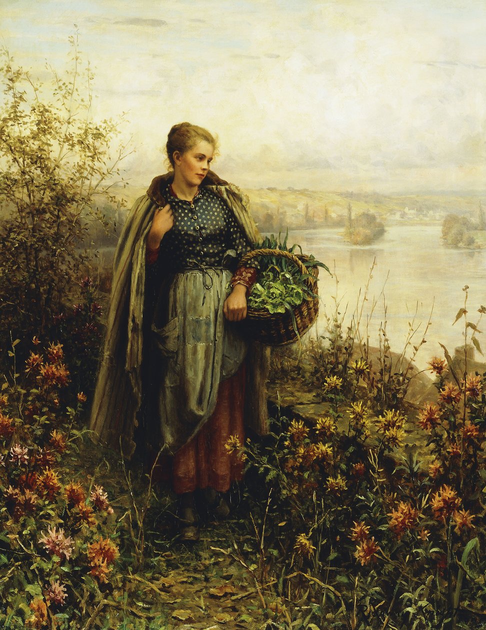 Ochtendkou | Daniel Ridgway Knight | Kunstafdruk