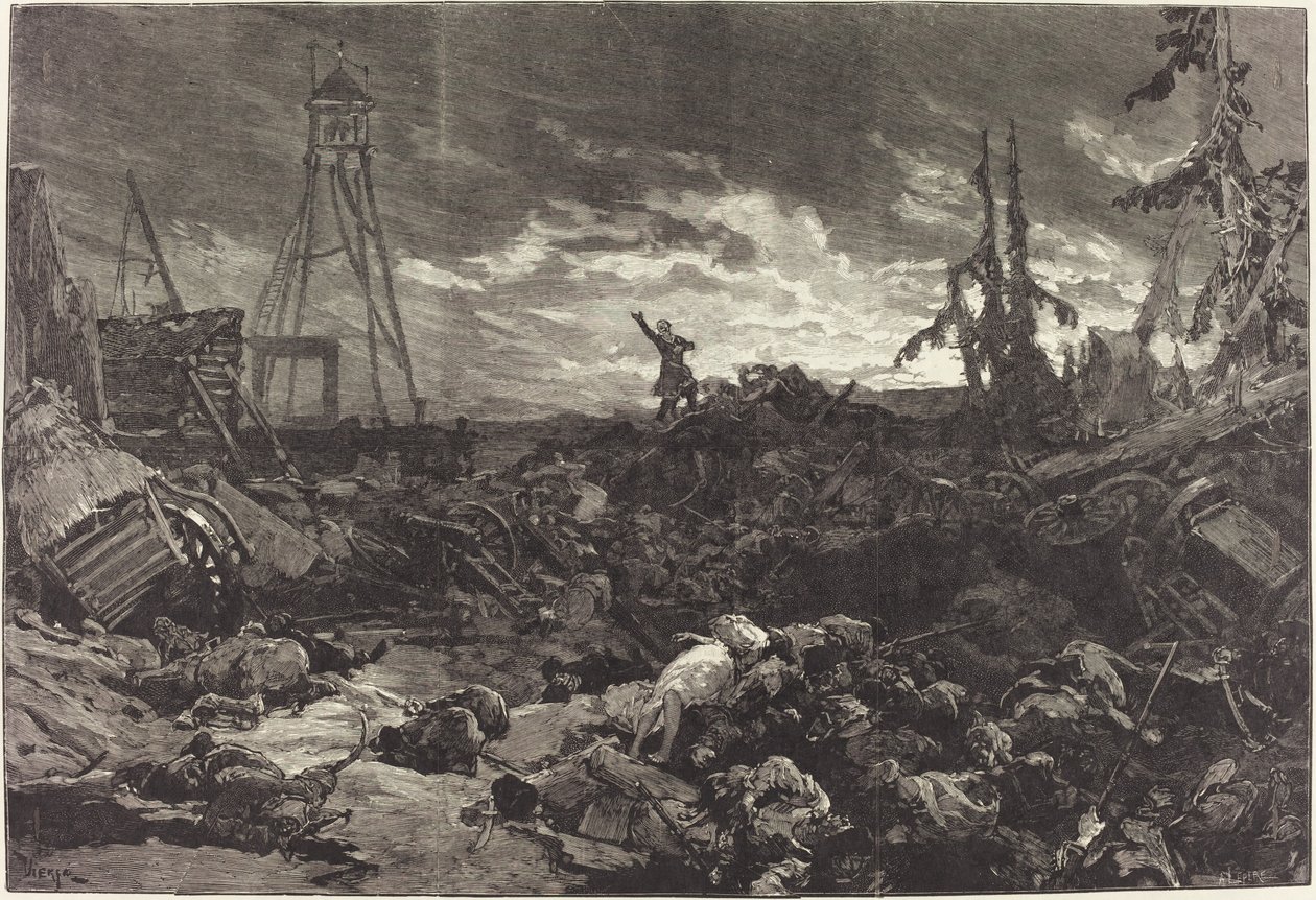 Michel Strogoff in het Théâtre du Chatelet, 1880 door Daniel Urrabieta Vierge