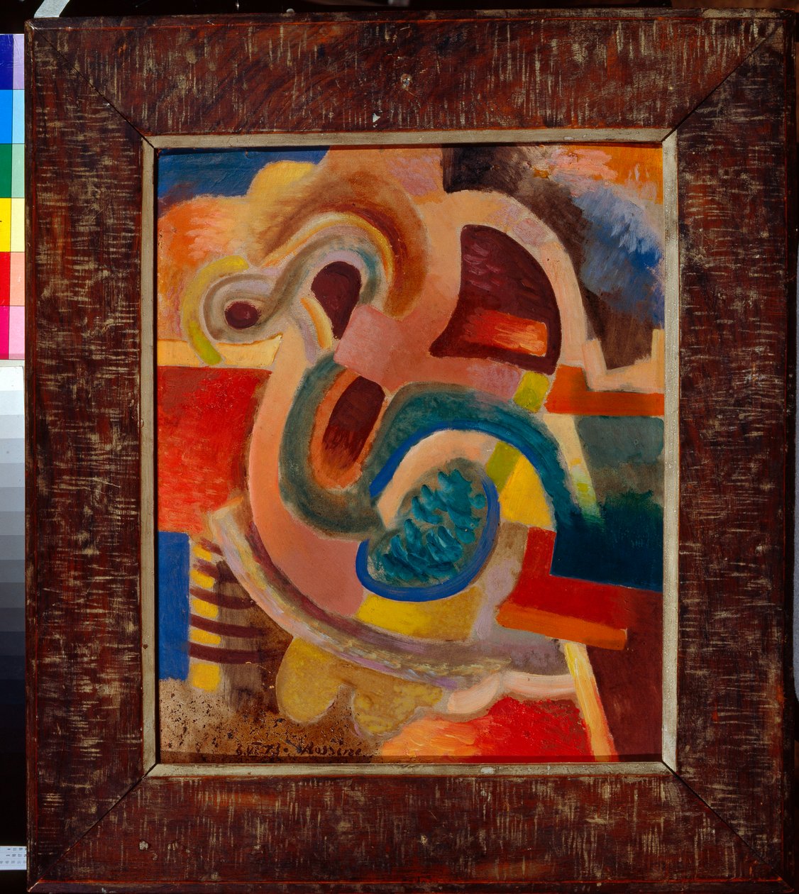 Abstracte compositie nr. 8 door Daniel Vladimir Baranoff-Rossine