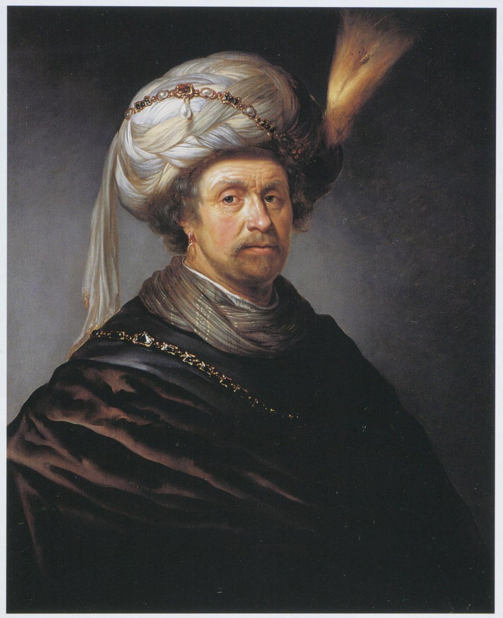Daniel de Koninck - man in a turban door Daniël de Koninck