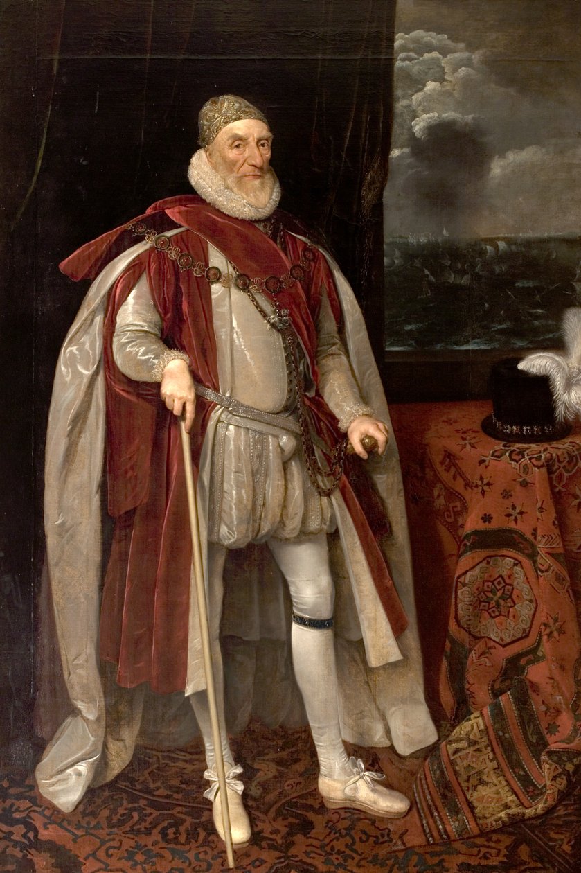 Lord Howard van Effingham, 17e eeuw door Daniel Mytens