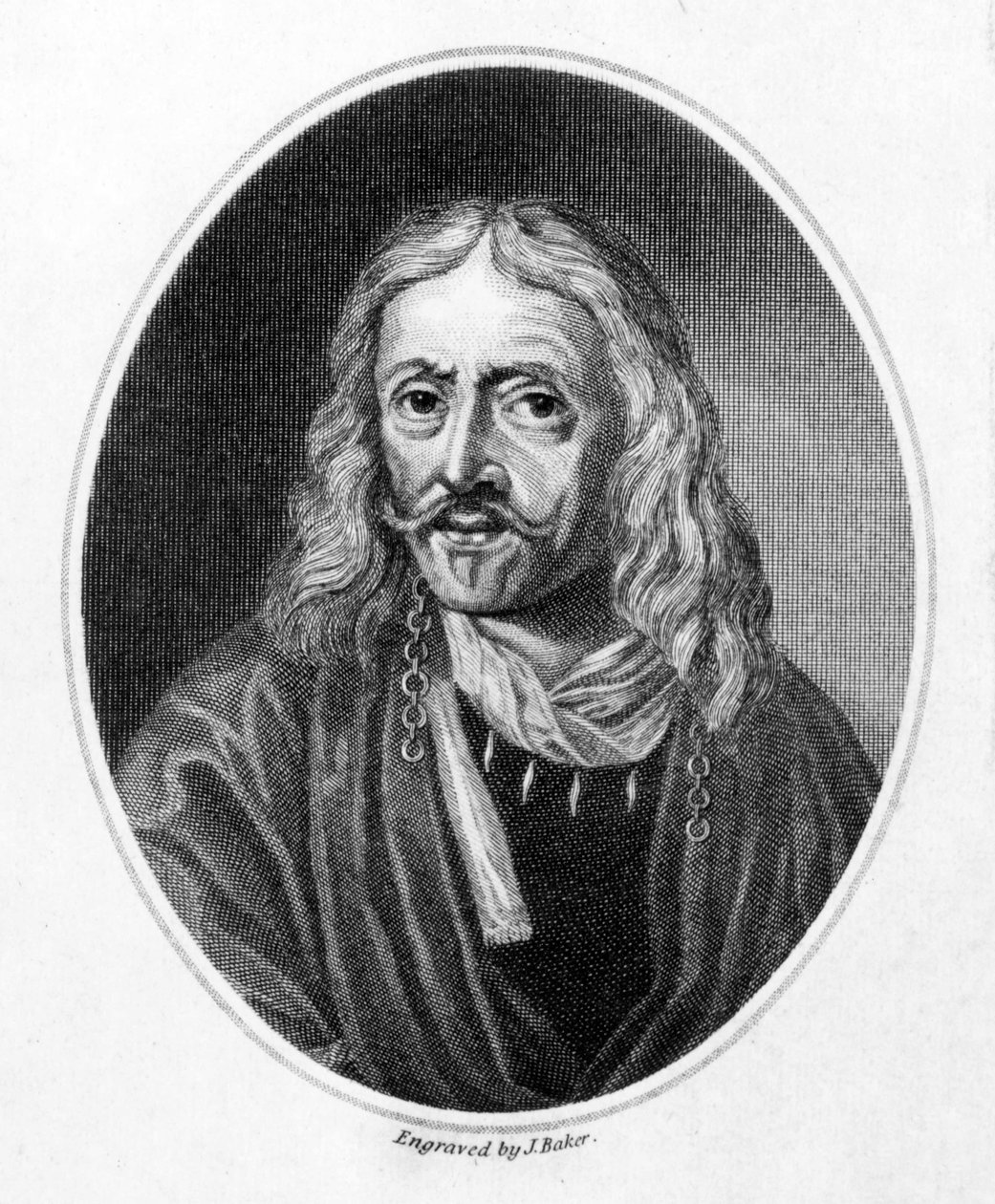 Johannes Hevelius, gegraveerd door J. Baker door Daniel the Younger Schultz