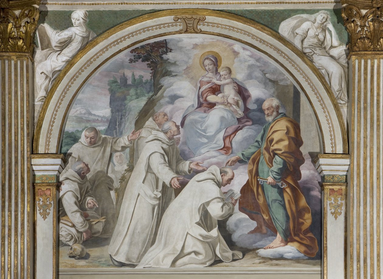 Goedkeuring van de Kartuizer Regel, 1629 door Daniele Crespi