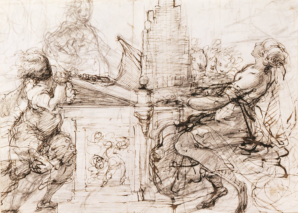 Sint Cecilia bij het orgel, 1620-1629 door Daniele Crespi