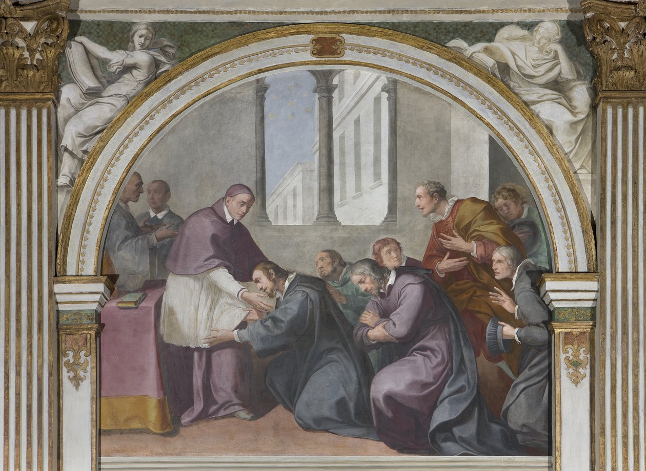Heilige Hugo en Heilige Bruno en zijn metgezellen, 1629 door Daniele Crespi