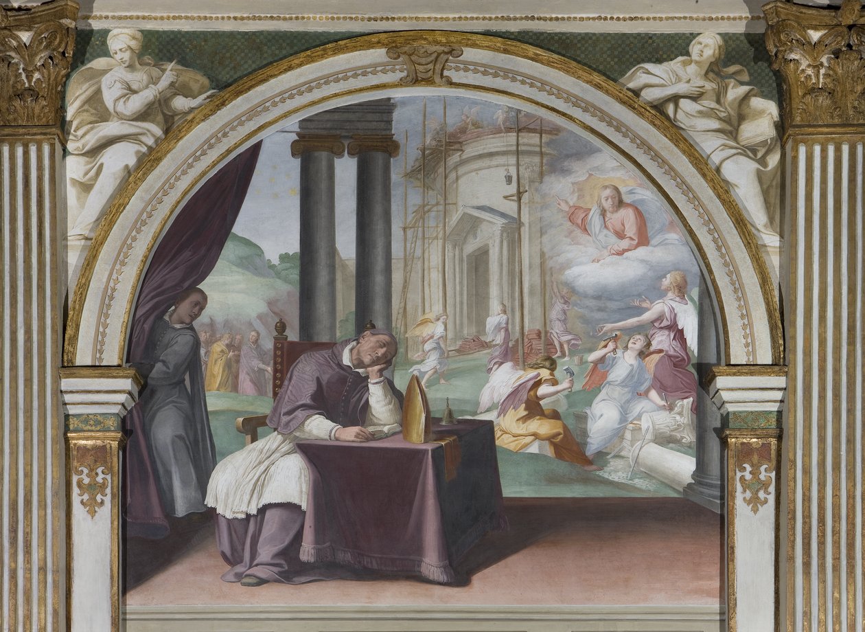 De droom van Heilige Hugo, 1629 door Daniele Crespi