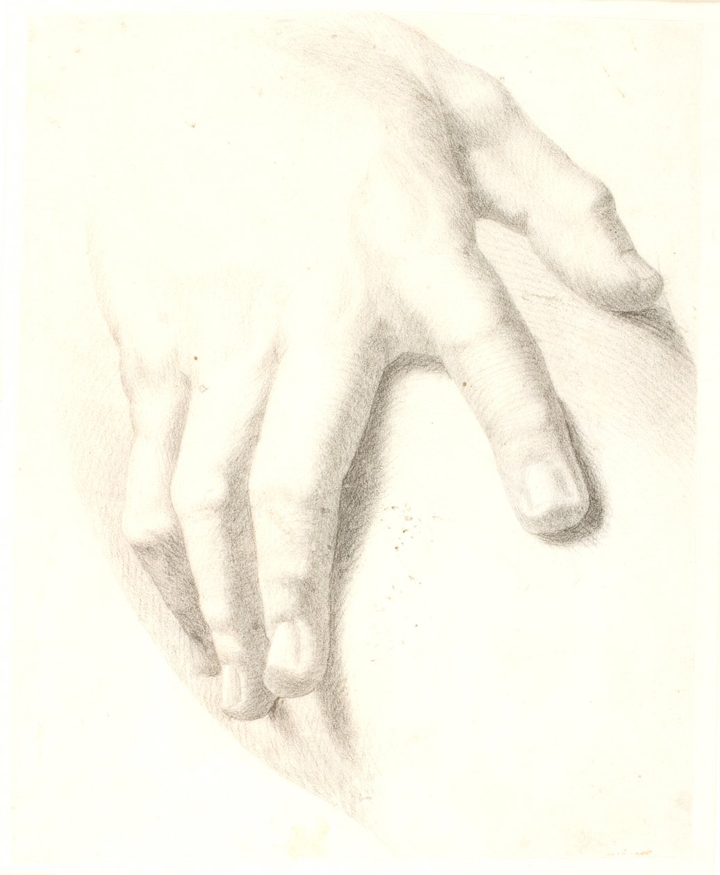 Studie van een hand door Dankvart Dreyer