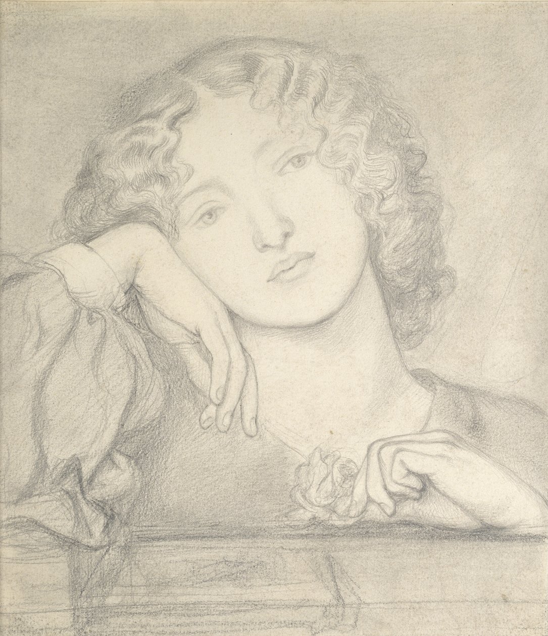 Monna Rosa, 19e eeuw door Dante Gabriel Charles Rossetti