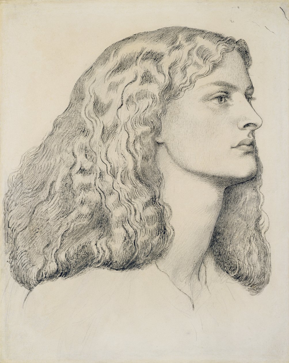 Portret van Annie Miller, ca. 1860 door Dante Gabriel Charles Rossetti