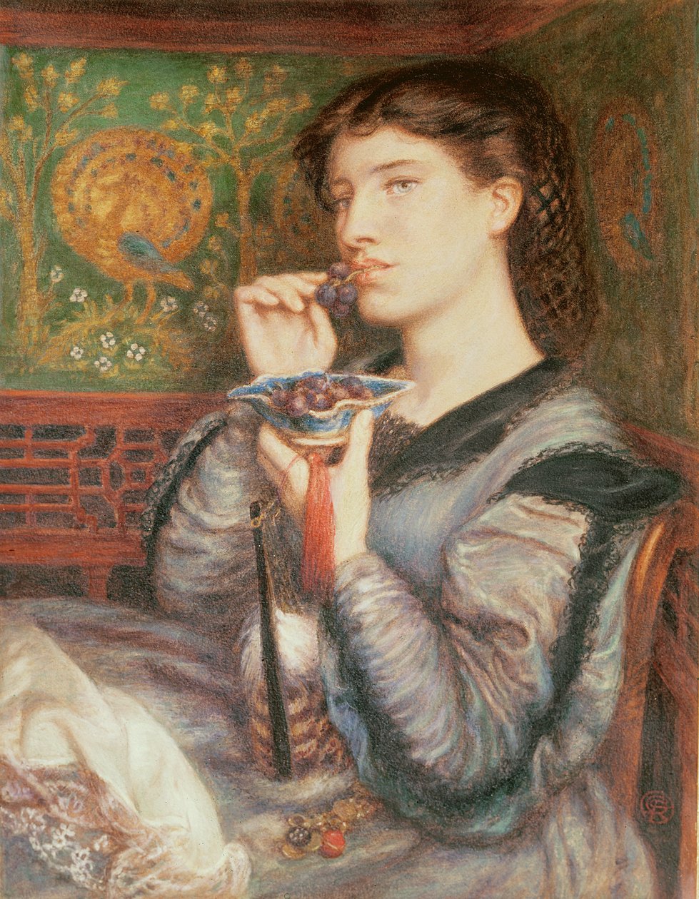 Portret van Giovinetta door Dante Gabriel Charles Rossetti