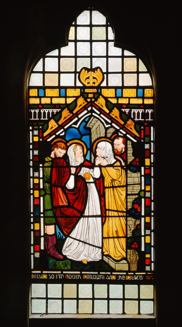 De Visitatie, 1861 door Dante Gabriel Charles Rossetti