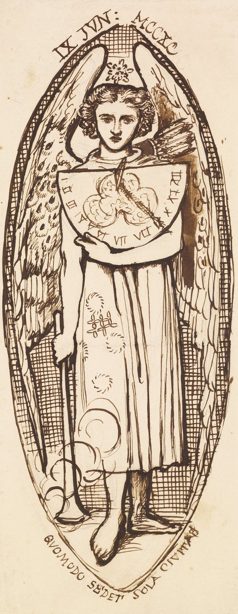 Dantis Amor door Dante Gabriel Charles Rossetti