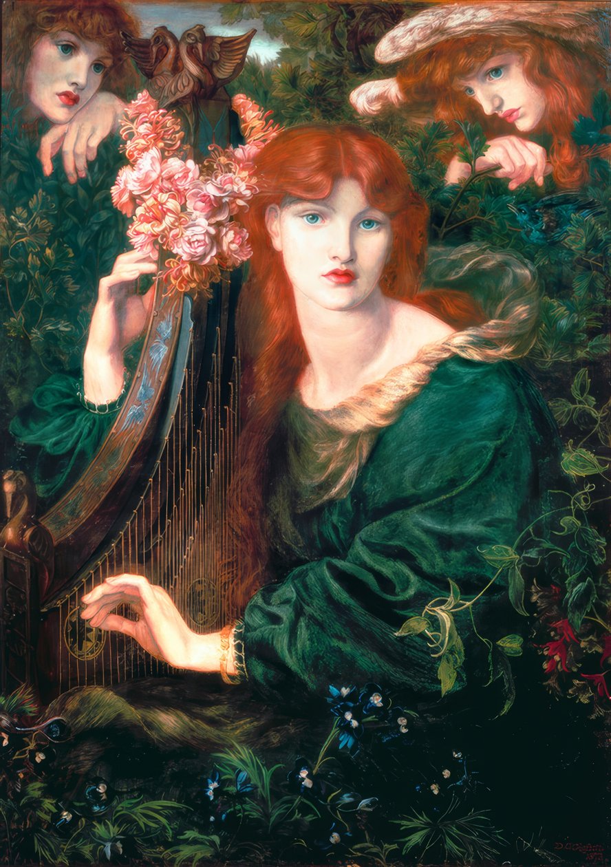 La Ghirlandata door Dante Gabriel Charles Rossetti