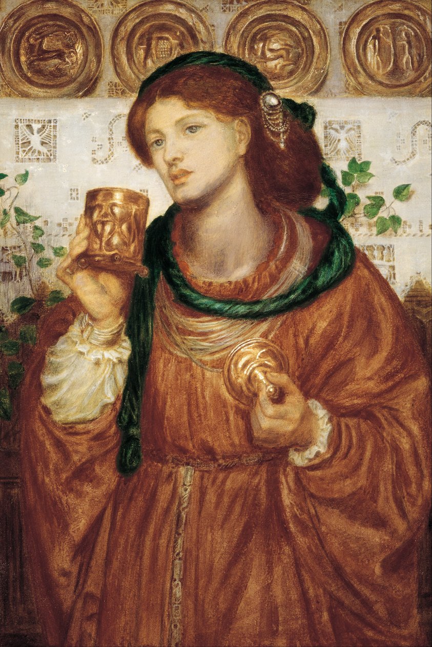 De Liefdesbeker door Dante Gabriel Charles Rossetti