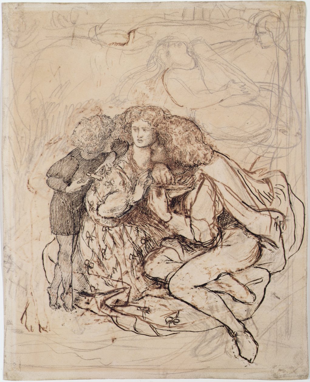 Wieg van de kat door Dante Gabriel Charles Rossetti